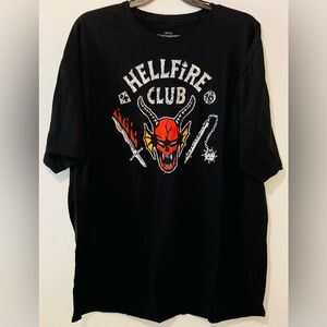 Stranger Things Hellfire Club Men's 3XL Graphic Crew Neck Short Sleeves T-Shirt